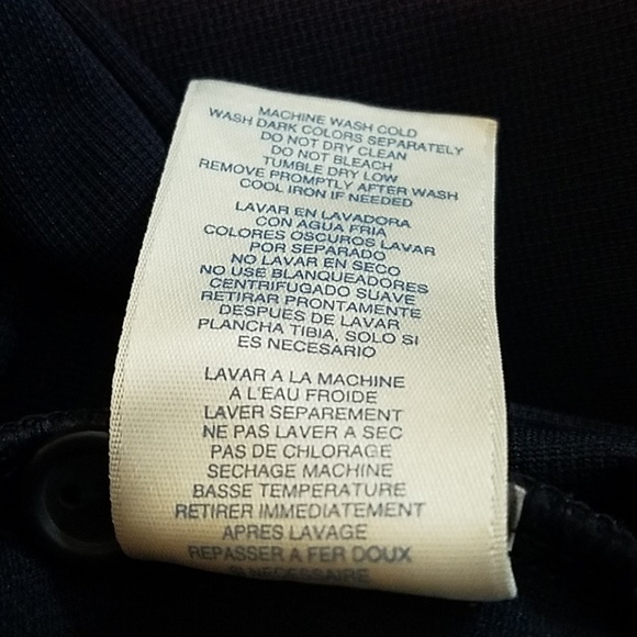 Reebok Men's Polo Short sleeves Navy Blue Size L - Picture 8 of 8